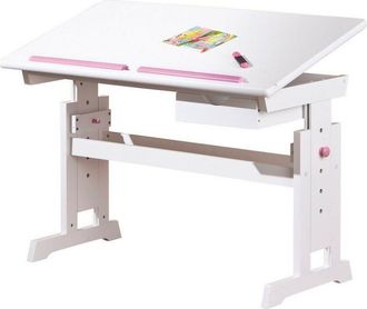 Inter Link SAS Scrivania baru piano inclinabile e regolabile 109x55x64/90h pino massello