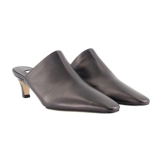 Toteme Calfskin Leather Mule - Black