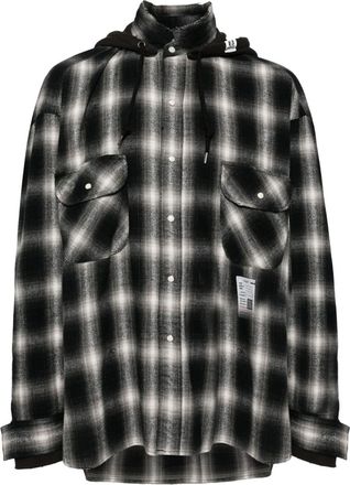 Miharayasuhiro long sleeves shirt - men - Cotton - 46 - Black