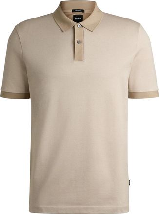 BOSS cotton polo shirt - Neutrals