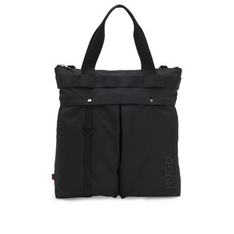 HUGO BOSS Ripstop tote bag with logo lettering