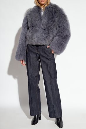 Tory Burch Tailored Jeans, Womens, Navy Blue