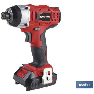 cofan Atornillador A Bateria Li-ion 18v 2000rpm, Atornillador Percutor De Impacto 1/4 De Bater&iacute;a De Litio Li-ion 18v. Consta De Control Variable De Velocida