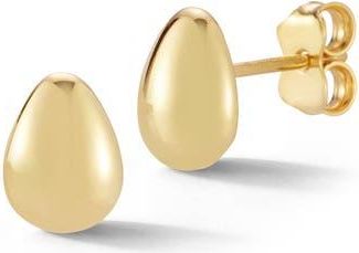 Ember Fine Jewelry Pear Stud Earrings in Gold at Nordstrom Rack