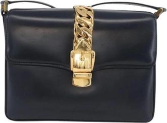 Gucci Pre-owned Shoulder Bags, female, Blue, Size: ONE SIZE Pre-owned Vintage Shoulder Bag