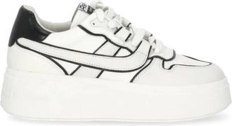 Ash Ash, Schoenen, Dames, Wit, 39 EU, Leer, Match Bis Platform Sneaker