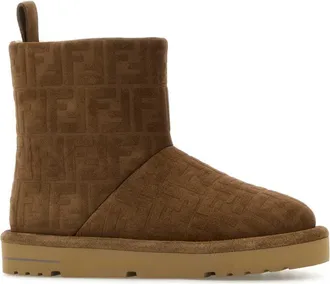 Fendi Mens Over Ankle Boot Brown Calf