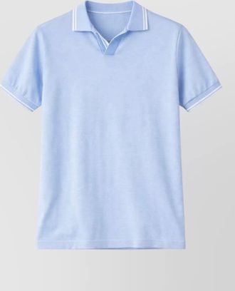 Paul & Shark cotton open-neck short-sleeve polo shirt