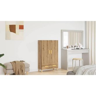 Berkfield Home Highboard Artisan Oak 70x31x115 cm Engineered Wood in Brown | Size: 70 x 31 x 115 cm