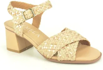 Carmela Schoenen, Dames, Beige, 36 EU, Tresse O. DH. 5cm