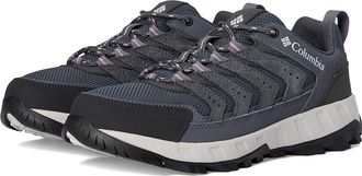 Columbia Strata Trailtm Low Womens Shoes Graphite/Vapor : 9.5 B - Medium, Leather/Rubber