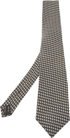 Tom Ford Cravatta in seta con motivo jacquard - Nero
