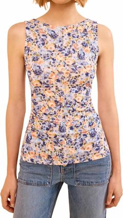 Ulla Johnson Loulou Short Sleeve Jersey Top In Orchid