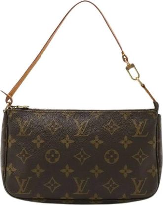 Louis Vuitton Pre-owned Shoulder Bags, female, Brown, Size: ONE SIZE Pre-owned Monogram Pouch