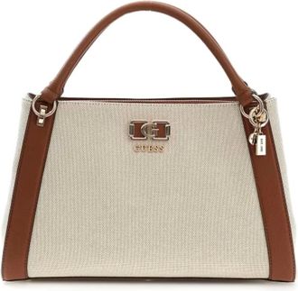 Guess Tassen, Dames, Beige, ONE Size, Karnilla Girlfriend Satchel