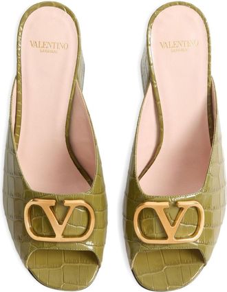 Valentino Garavani Slide Sandal - Olive Green