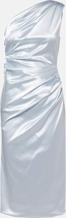 Dolce & Gabbana Vestido de c&oacute;ctel de sat&eacute;n fruncido