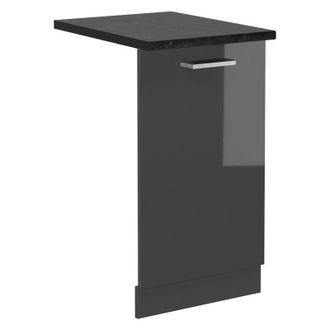 Vicco Tapa Del Lavavajillas R-line, Antracita Alto Brillo, 45 Cm, Et Antracita, Vicco