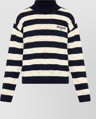 Balmain merino wool crewneck jumper