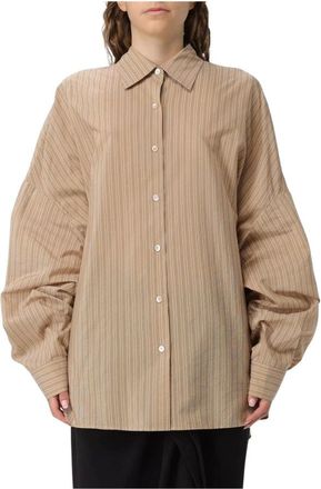 Dries Van Noten Dames, Blouses & Shirts, Beige, Maat: XS