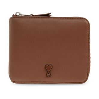 Ami Wallets & Cardholders, unisex, Brown, Size: ONE SIZE De Coeur Compact Wallet