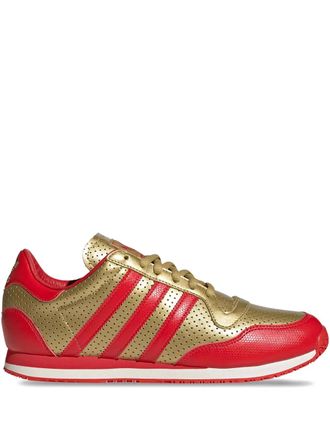adidas Galaxy OG geperforeerde leren sneakers - Rood