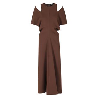 Federica Tosi Dames, Jurken, Bruin, Maat: XS