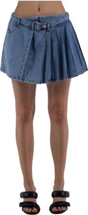 Moschino Dames, Rokken, Blauw, Maat: XS Denim