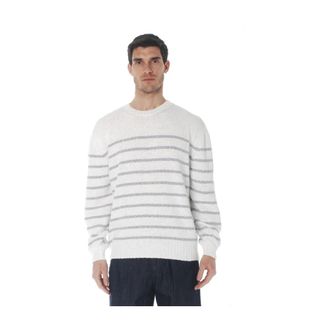 04651/ Round-neck Knitwear, male, Multicolor, Size: S Maglia girocollo moulin&egrave; con righe orizzontali