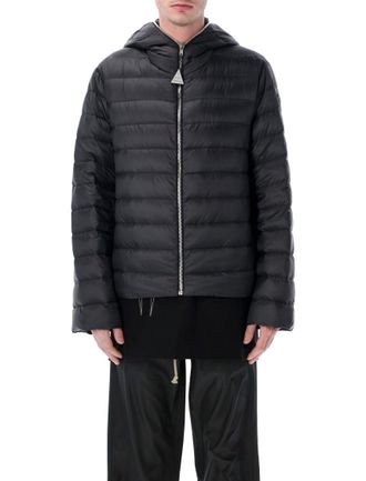 Moncler Black Quilted Hood Jacket
