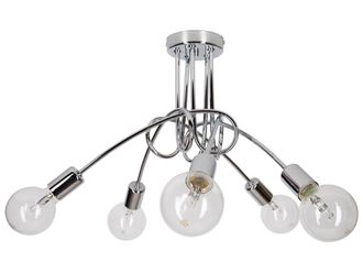 OEM L&aacute;mpara Colgante Industrial Edison Cromada