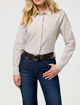 Wrangler H&uuml;ftg&uuml;rtel WRANGLER WRANGLER G&uuml;rtel Western Belt, Damen, Gr. 95, braun, Obermaterial: 100% Rindsleder Leather cow., G&uuml;rtel H&uuml;ftg&uuml;rtel