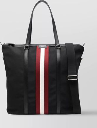 Bally shopper tote bag stripe detail