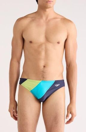 Speedo Colorblock Performance Swim Briefs in Navy at Nordstrom Rack, Size 38