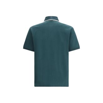 Gucci Bicolor Cotton Polo Shirt - Green