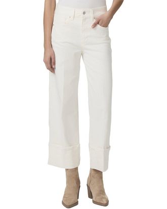 Paige Sasha Tonal Ecru Ankle Jean