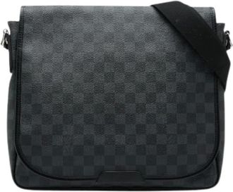 Louis Vuitton Pre-owned Cross Body Bags, female, Black, Size: ONE SIZE Pre-owned Damier Graphite Shoulder Bag