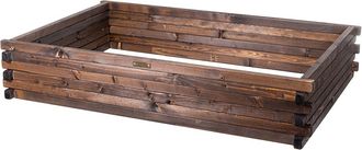 OEM Jardinera Elevada De Madera 120x80x24cm Greenspot - Jardinera Elevada Para Hierbas, Flores Y Verduras - Jardinera De Madera Impregnada - Timber Dark R
