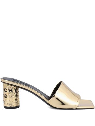 Givenchy logo-detail heeled mules - Oro