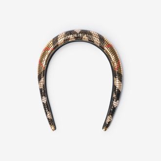 Burberry Check Mesh Headband