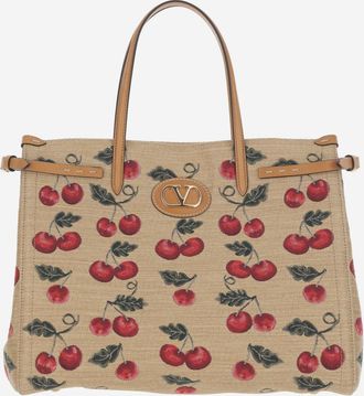 Valentino Garavani Natural Antibes Medium Tote