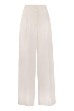 Antonelli Tulipano - Linen Wide Trousers