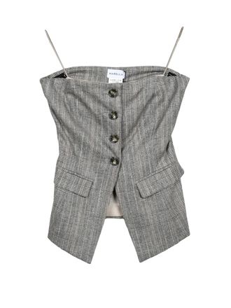 Marella Grey Viscose-Blend Fatuo Top