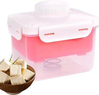 OEM Prensa Para Tofu, Perilla Ajustable Que Elimina F&aacute;cilmente El Agua Del Tofu, Apto Para Lavavajillas Y Libre De Bpa, Realza Tus Platos, Rojo
