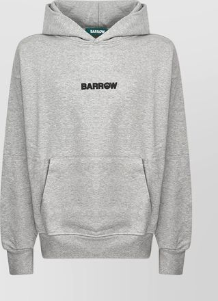 Barrow hooded knitwear with back graphic print