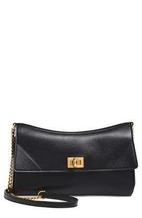 Balenciaga Rodeo Leather Wallet on a Chain in 1000 Black at Nordstrom