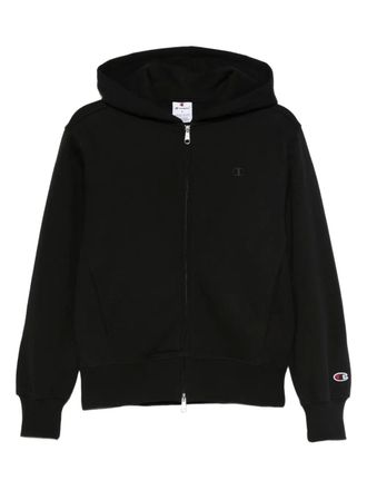 Champion zip-up hoodie jacket - women - Polyester/Cotton - S - Black