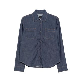7 For All Mankind Dames, Blouses & Shirts, Blauw, Maat: S Denim