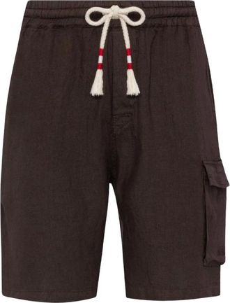 Saint Barth Heren, Korte broeken, Bruin, Maat: XL Linnen