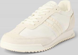 Tommy Jeans Low Top Sneaker aus echtem Leder in Ecru, Gr&ouml;&szlig;e 39